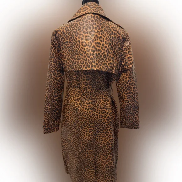 Noise Brown Leopard Print Trench Coat - Picture 5 of 5